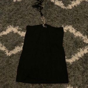 Bella Berry halter top with rhinestones size S NWT